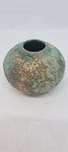 Load image into Gallery viewer, Small rough green glazed vases