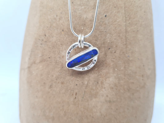 Sandbar (boulder opal, silver)