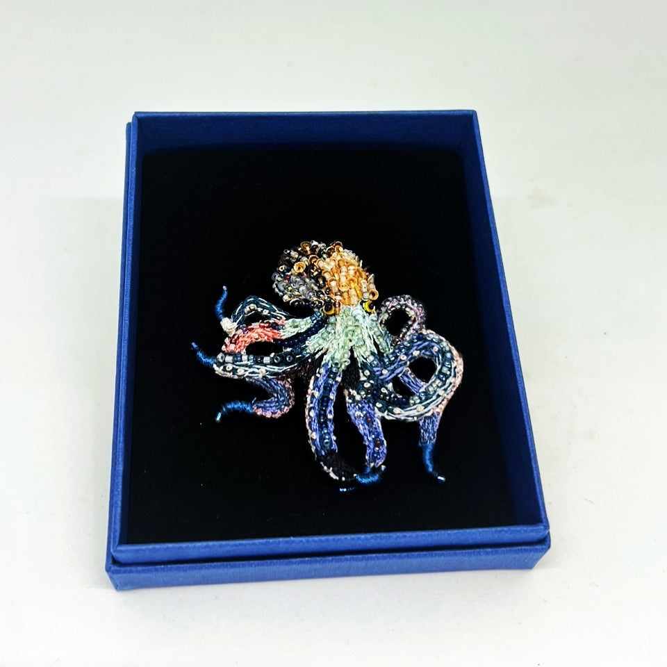 Day Octopus Brooch