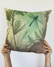 Load image into Gallery viewer, Forest Dragonfly Cushion Cover