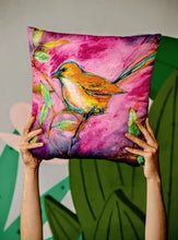 Load image into Gallery viewer, Pink Wren Cushion Cover