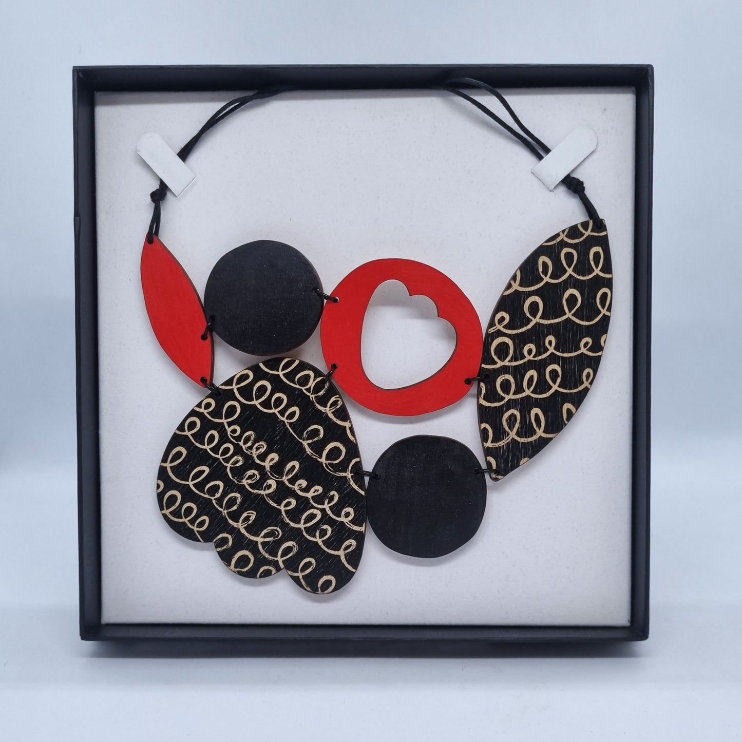 Scoops Necklace #1 Red