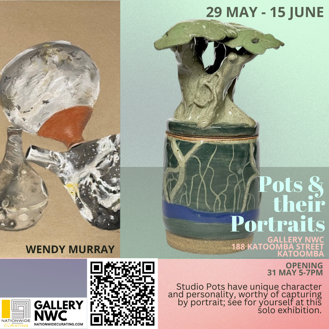 COMING SOON TO GALLERY NWC - Pots & their Portraits - a solo exhibition of works by Wendy Murray