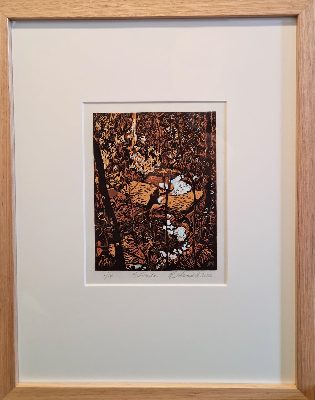 'Solitude' and 'Secret' by Ann Babinard - Blue Mountains Print Prize reminiscence 2021