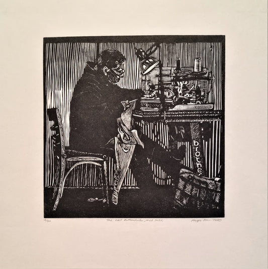 Maggie Stein and 'The Last Button Holer' Blue Mountains Print Prize 2021