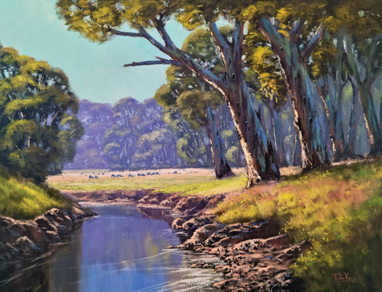 Creek at Grattai by John Rice - Available through Gallery NWC