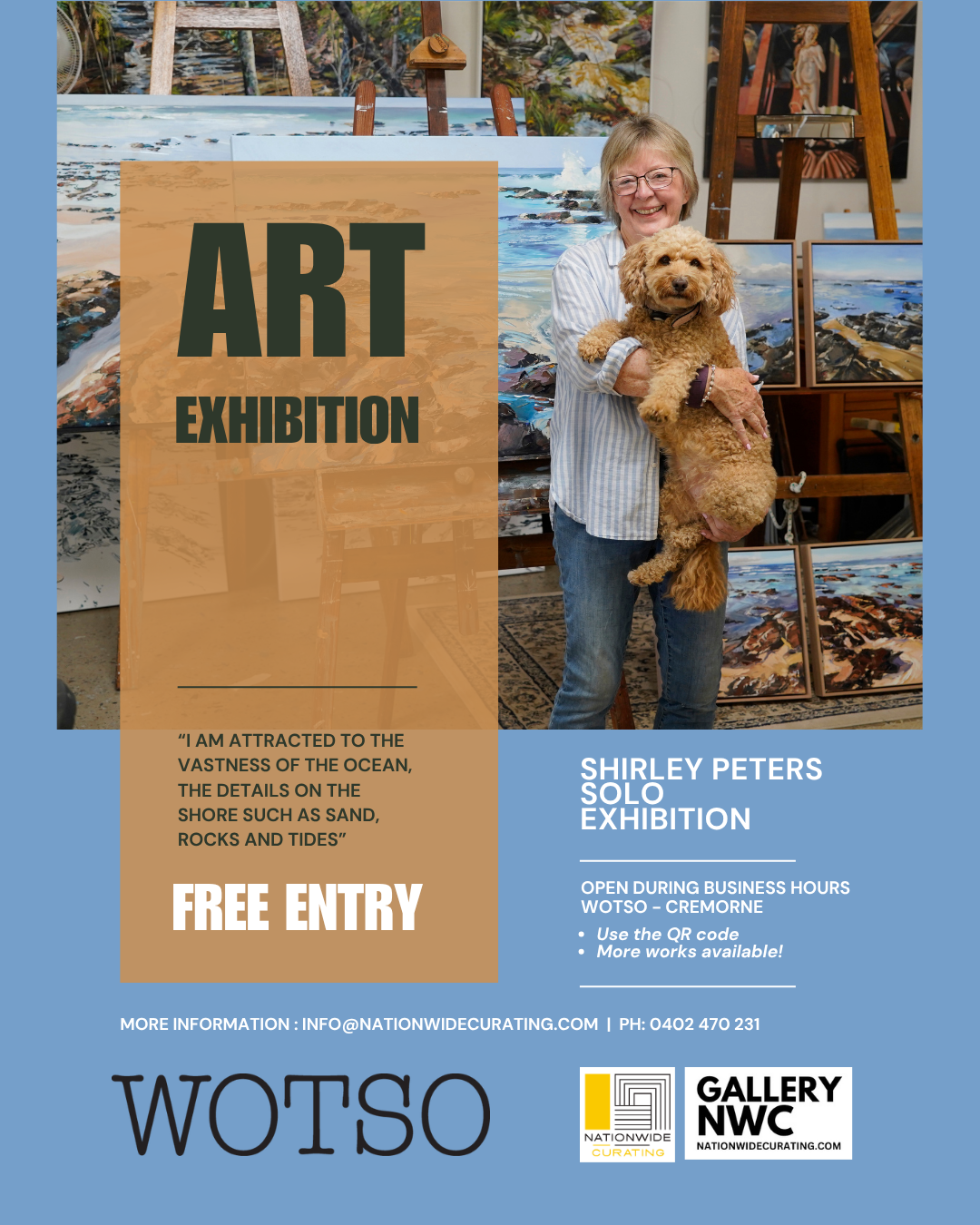 Exhibition at WOTSO Cremorne - Featuring Shirley Peters