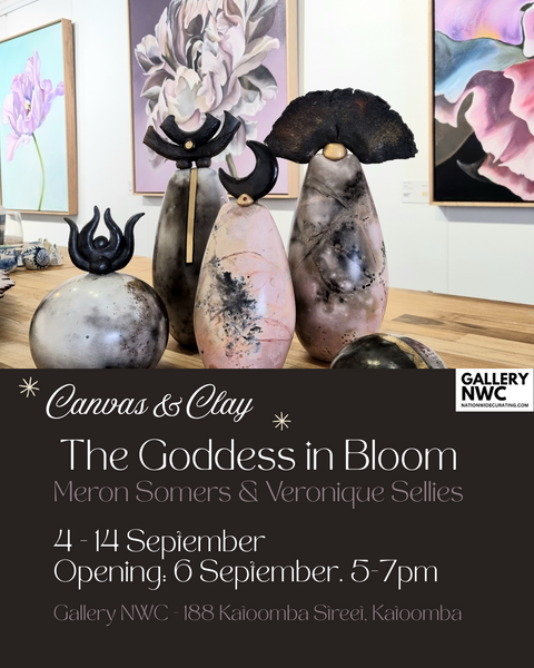 FIRST DAY TODAY! CANVAS & CLAY: THE GODDESS IN BLOOM