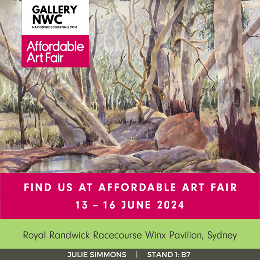 Find Julie Simmons at the Affordable Art Fair Sydney