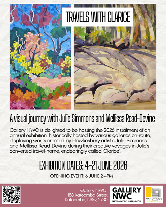 COMING SOON TO GALLERY NWC! - TRAVELS WITH CLARICE