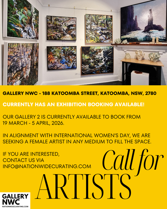 International Women's Day Art Exhibition space available at Gallery NWC, Katoomba!