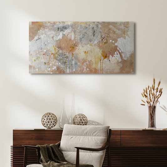 Healing Heart Kristy Fox - Mixed media on canvas, 121.5cm x 60.5cm