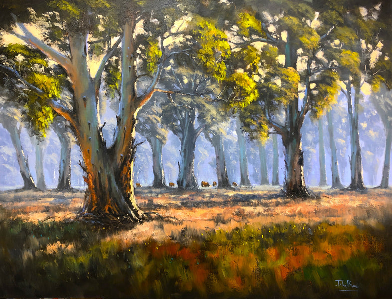 SOLD - Cattle in the Forest by John Rice