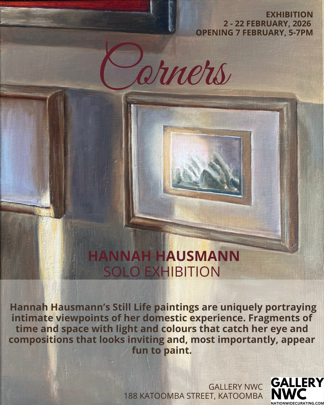 FINAL DAYS! or Corners - solo exhibition by Hannah Hausmann