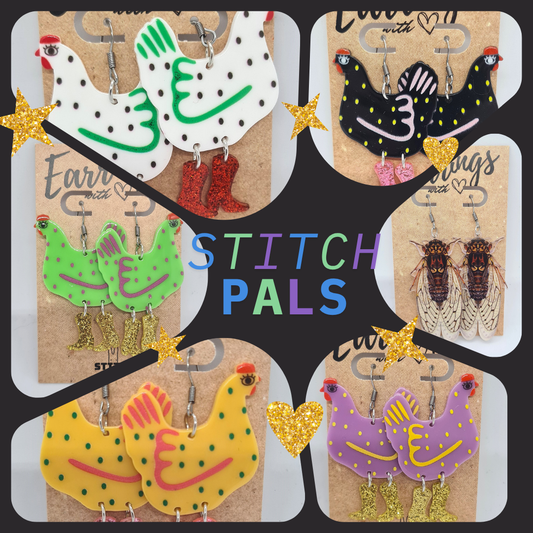 NEW EARRINGS BY STITCH PALS AT GALLERY NWC!