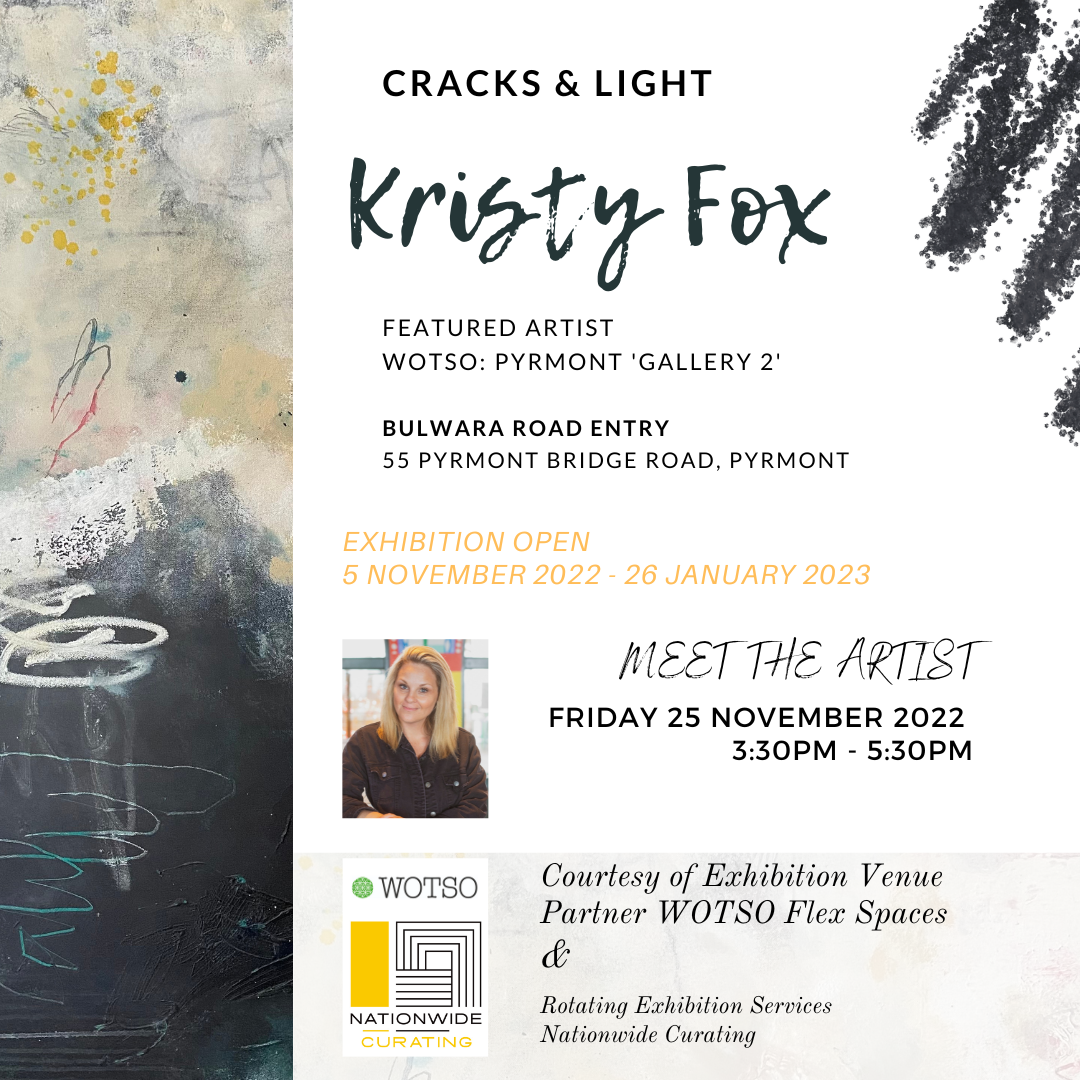 MEET THE ARTIST - KRISTY FOX THIS FRIDAY – Nationwide Curating