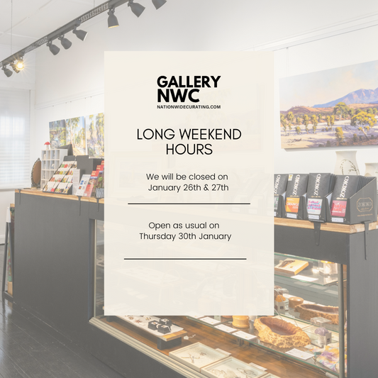 GALLERY NWC WILL BE CLOSED TODAY &amp; TOMORROW. OPEN AS NORMAL THURSDAY 30TH JAN