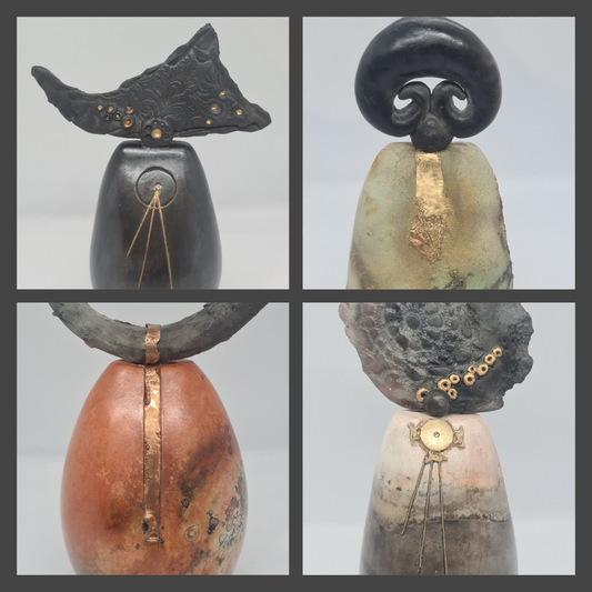 Enjoy this sneak peak of artist Veronique Sellies newest Totems!