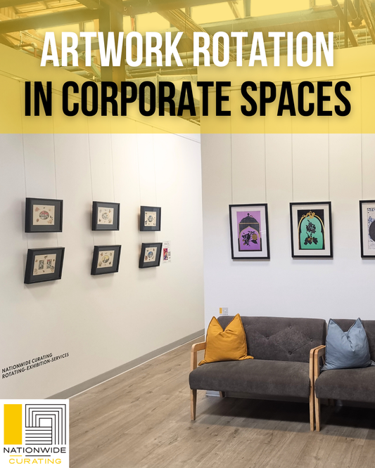 Artwork rotation in corporate spaces - a service we offer!