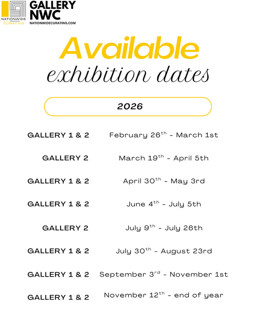 AVAILABLE EXHIBITION DATES - 2026!