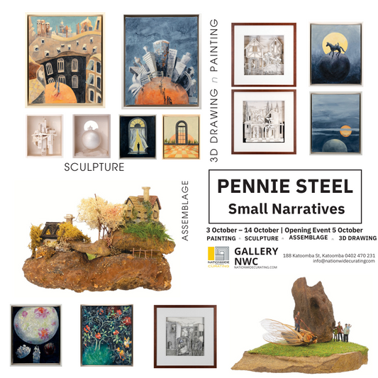 JUST TWO WEEKS TO GO until Small Narratives - a solo exhibition by Pennie Steel!