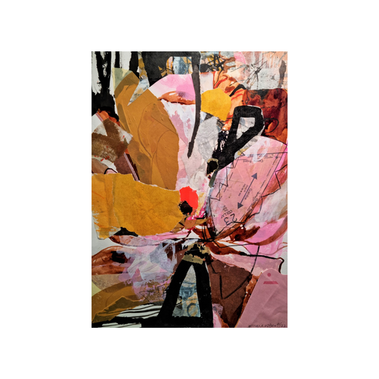Pink & Yellow Daisy by Jemma Roberts - SOLD!