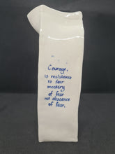 Load image into Gallery viewer, Milk Carton 007 - Courage is Resistance to Fear
