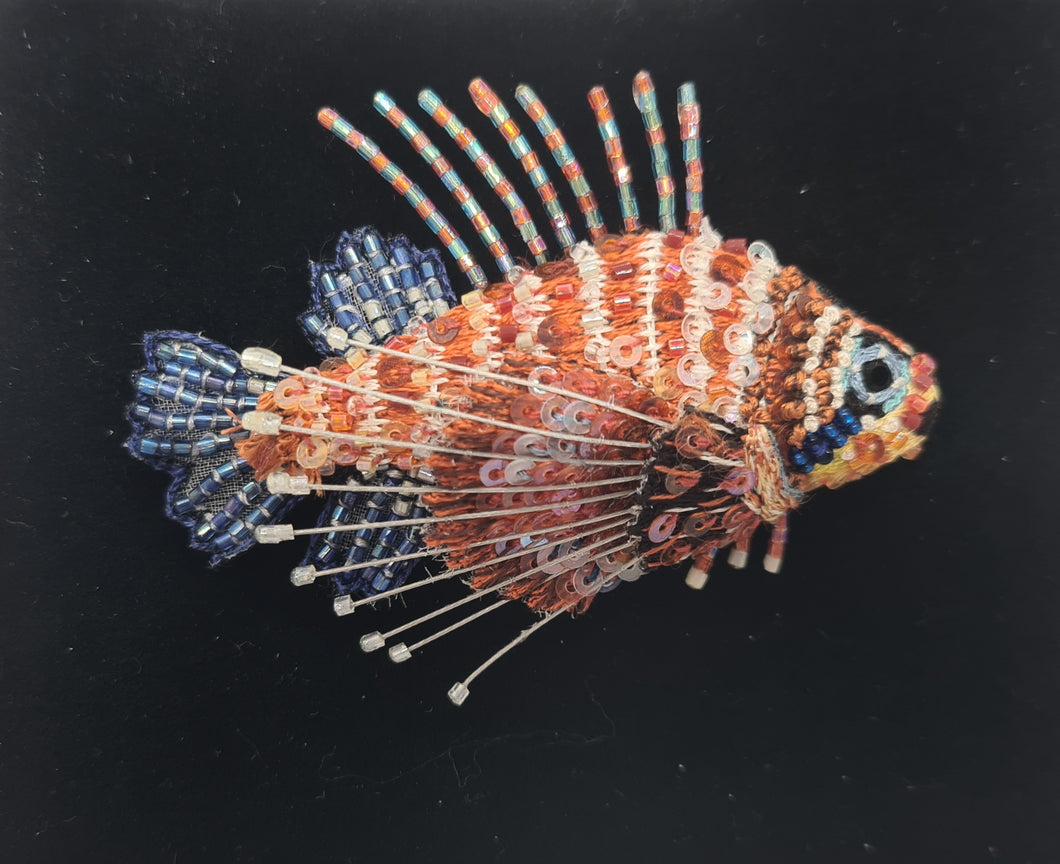 Lion Sea Fish Brooch