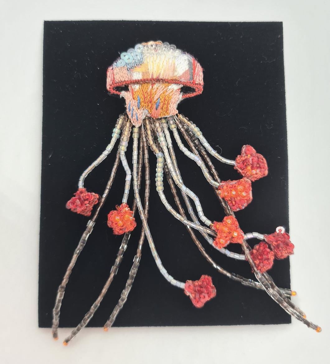 Sea Nettle Jellyfish Brooch