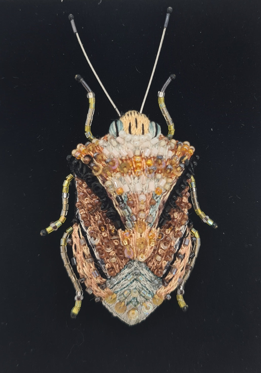 European Shield Bug Brooch