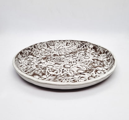 Flannel Flower Side Plate in Heath