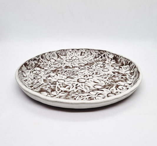 Flannel Flower Side Plate in Heath