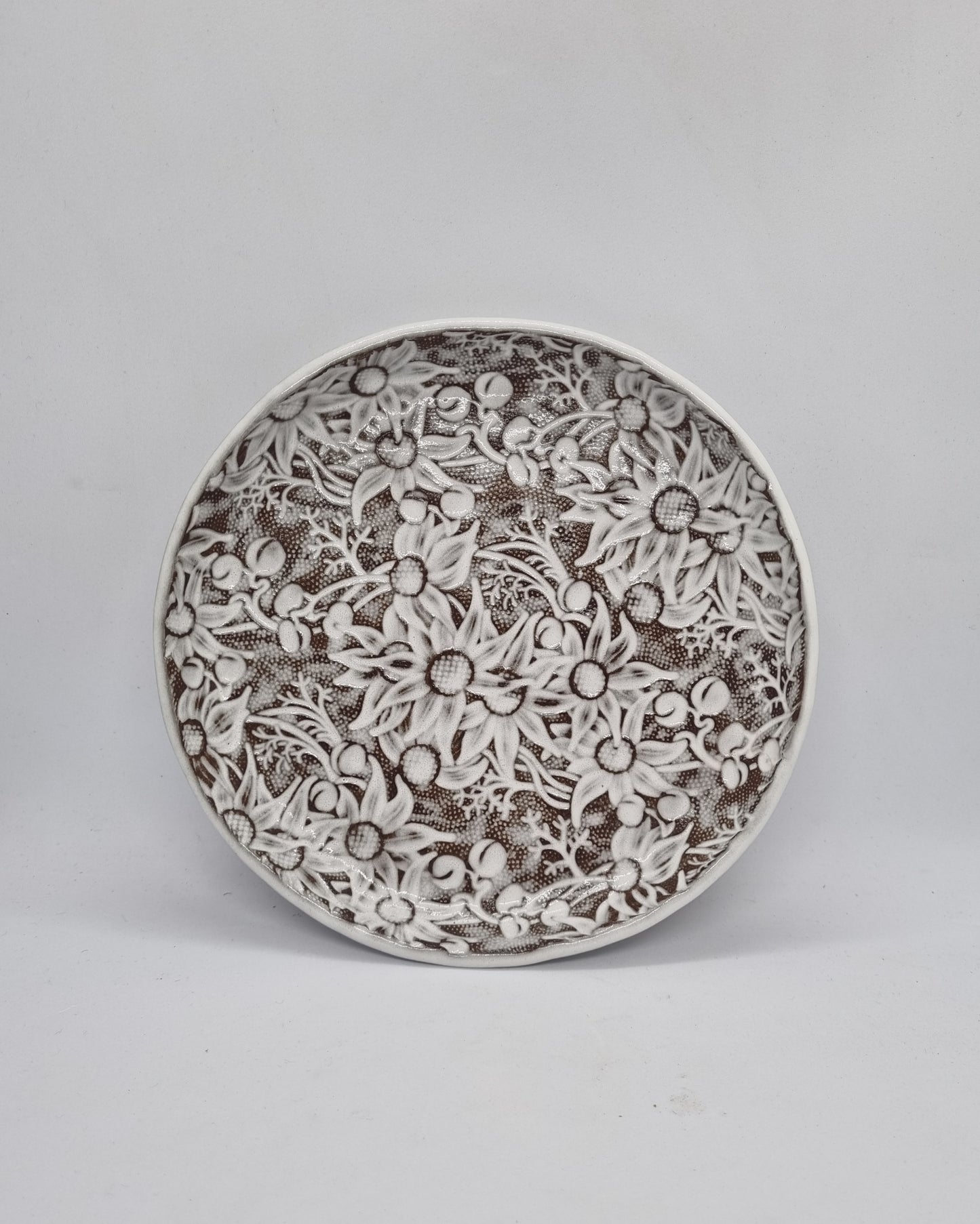 Flannel Flower Side Plate in Heath