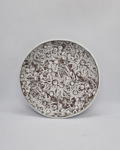 Flannel Flower Side Plate in Heath