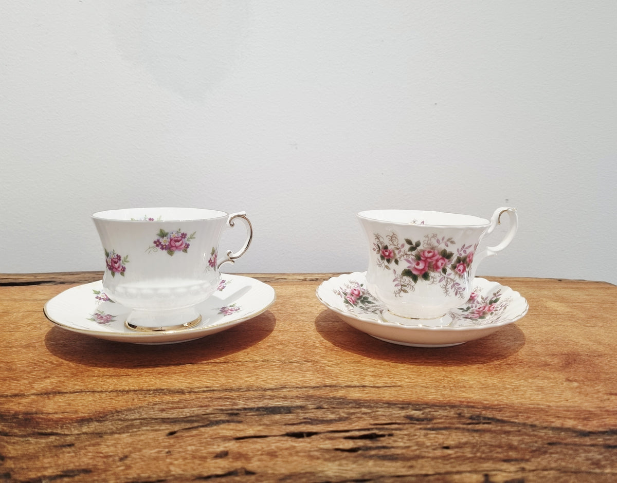 Fine Bone China 3-piece Tea Sets & 1 individual saucer