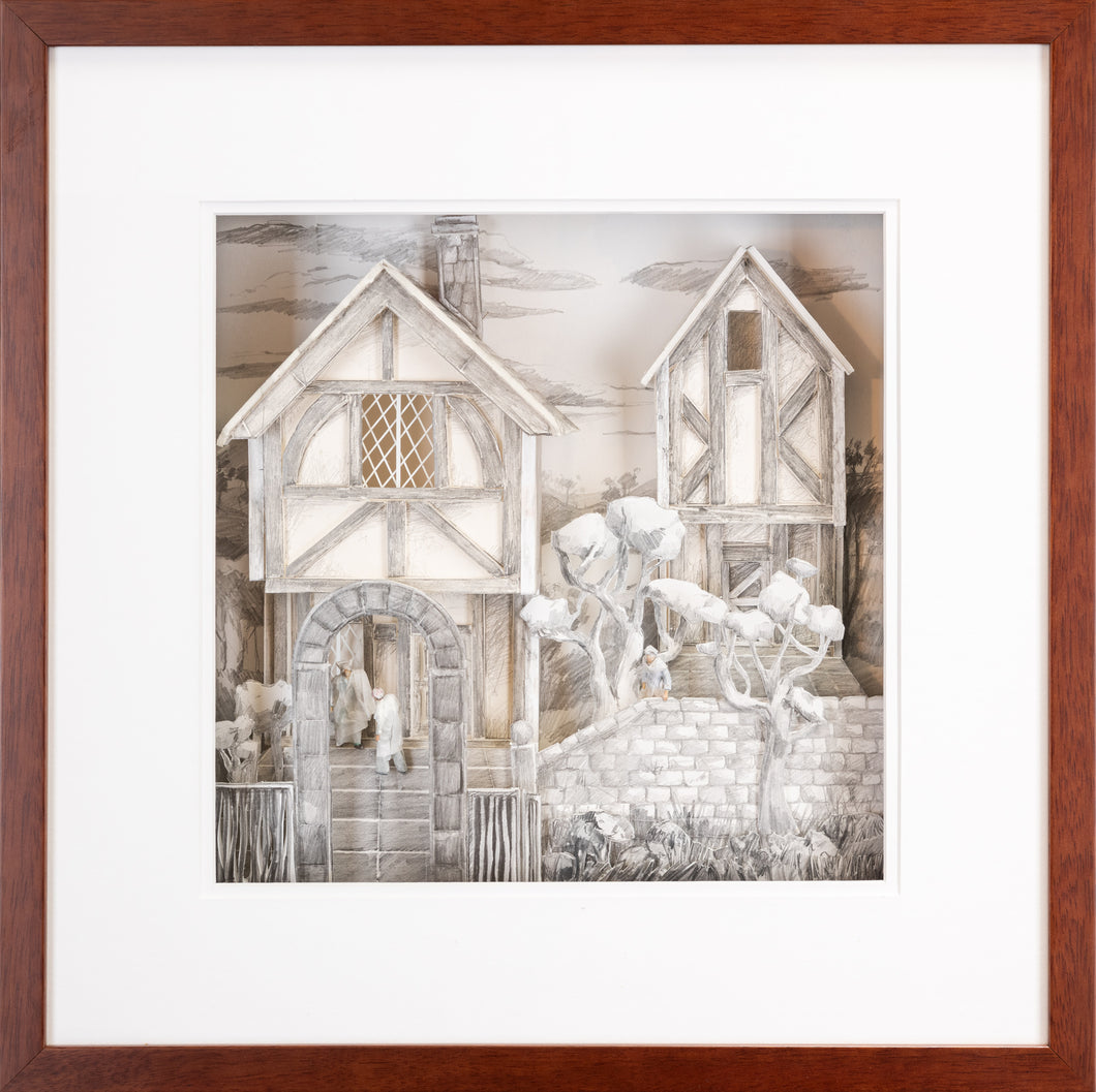 3D Framed Pencil Drawings #2 - The Visitor