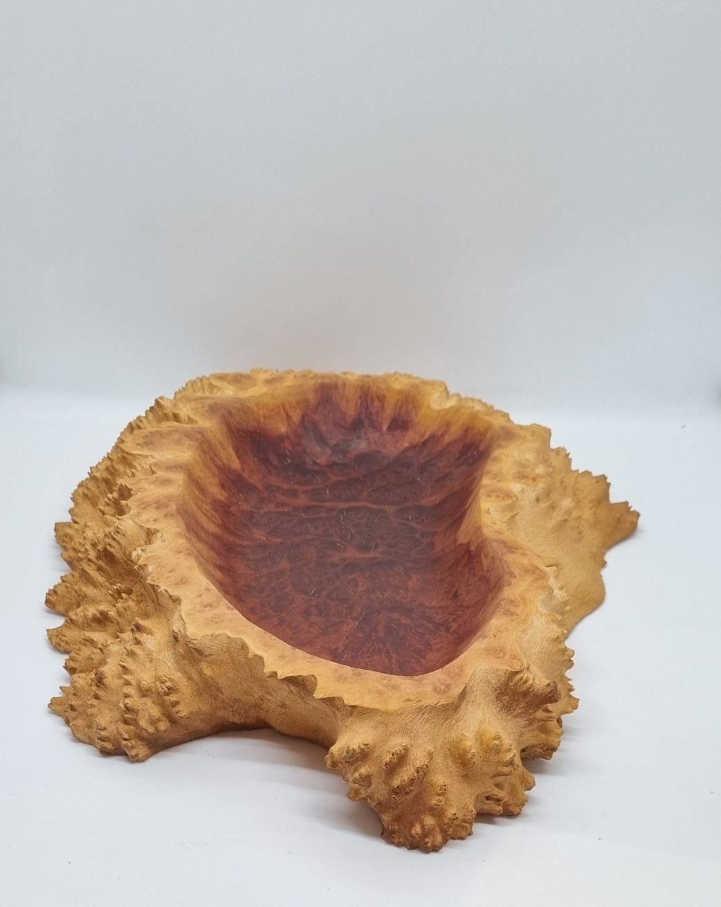 Small kidney shape bowl- Red Mallee Burl