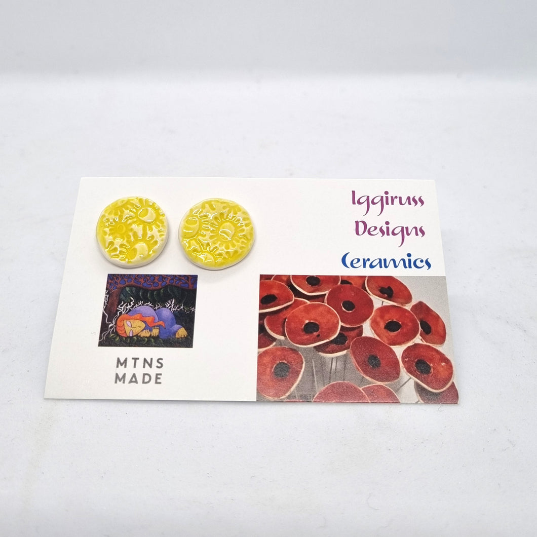 Ceramic Stud Earrings