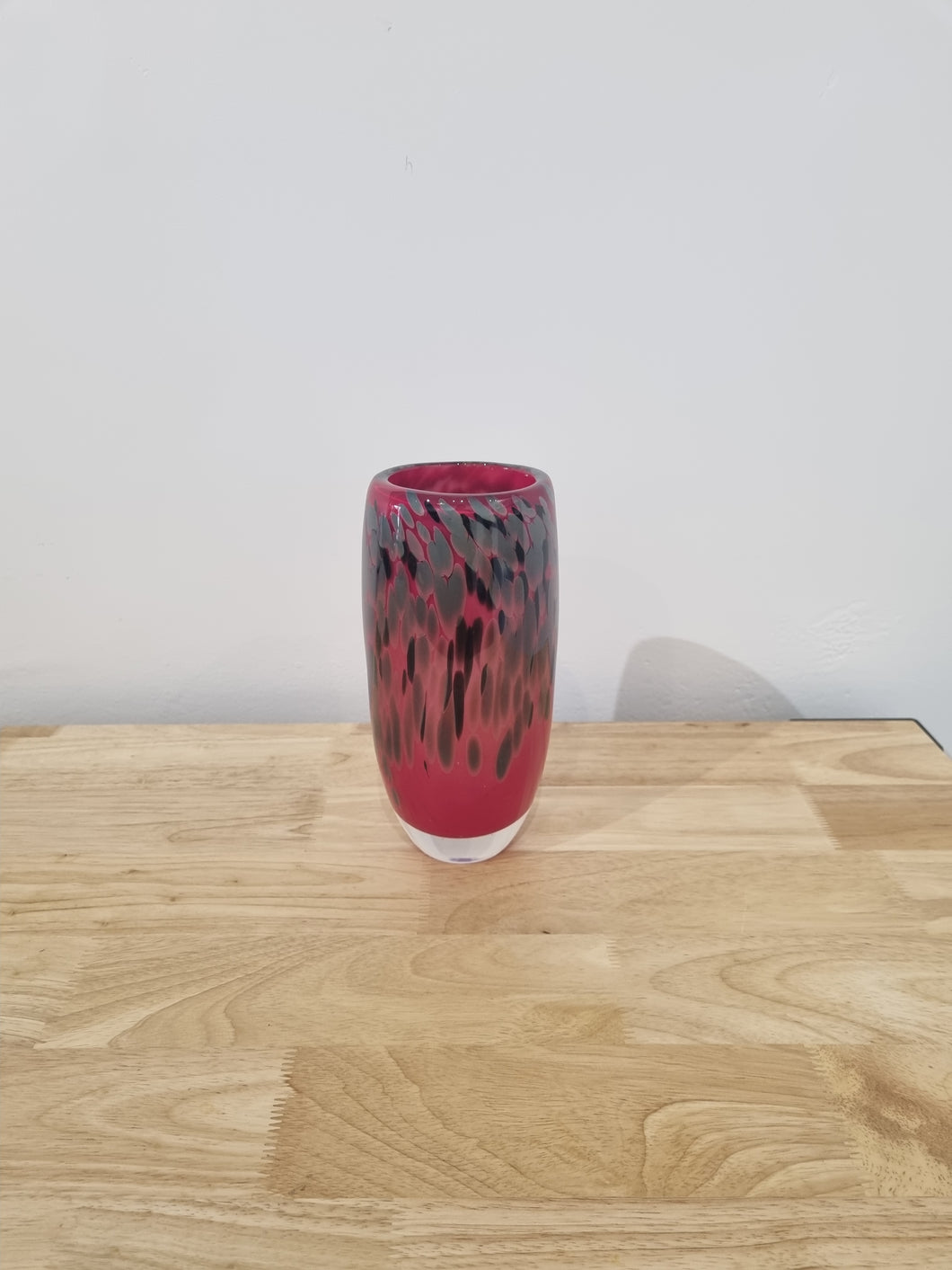 Vase - Carmine, Brown & Silver