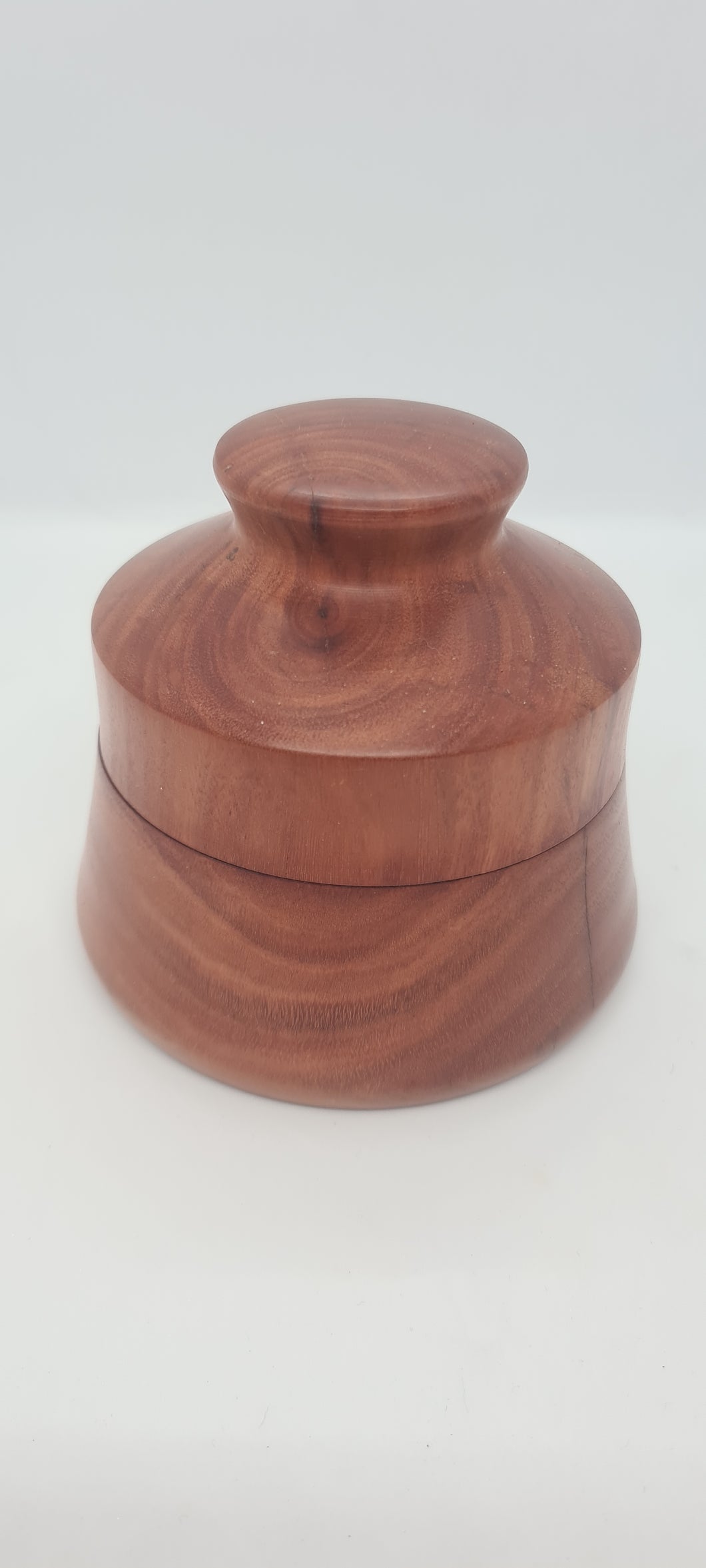 Hand turned Lidded Bowl: Iron Bark