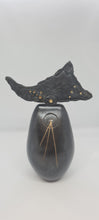 Load image into Gallery viewer, Medium black totem with gold acrylic
