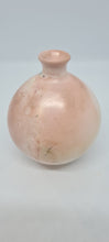 Load image into Gallery viewer, Small white and pink vase with copper inlay 2.
