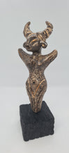 Load image into Gallery viewer, Black small handheld praying Goddess on removable stand
