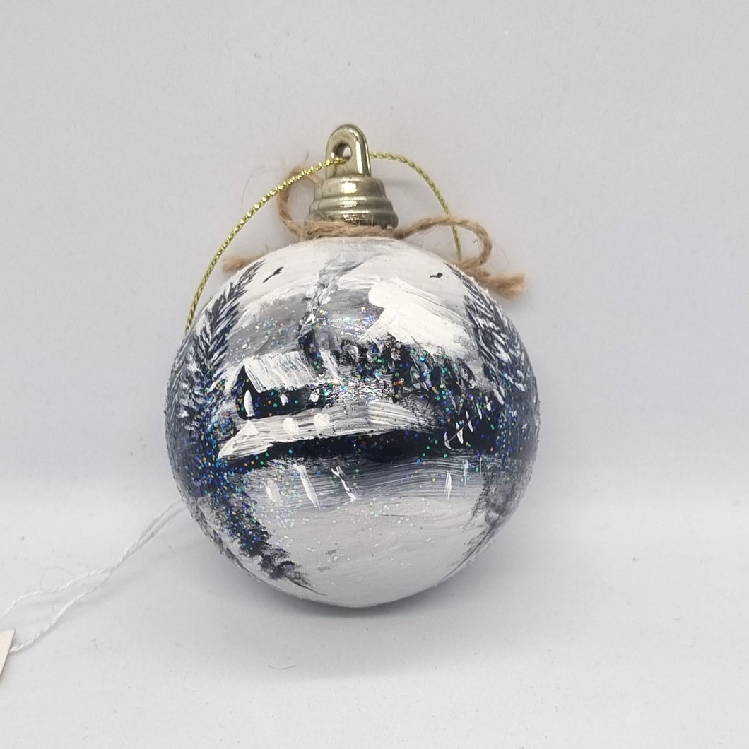 Small Black Christmas Ball - 8 AM/CD