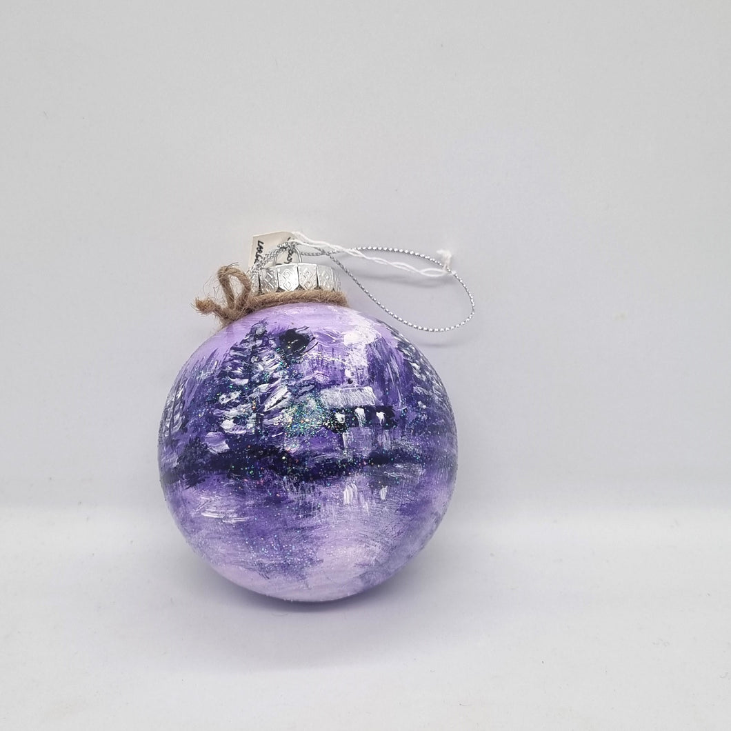 Large Purple Christmas Ball - 6 AM/CD