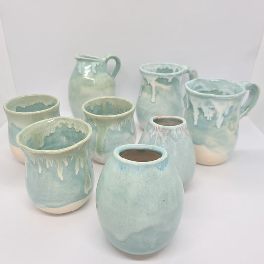 CREAM AND BLUE & GREEN SET/SERIES