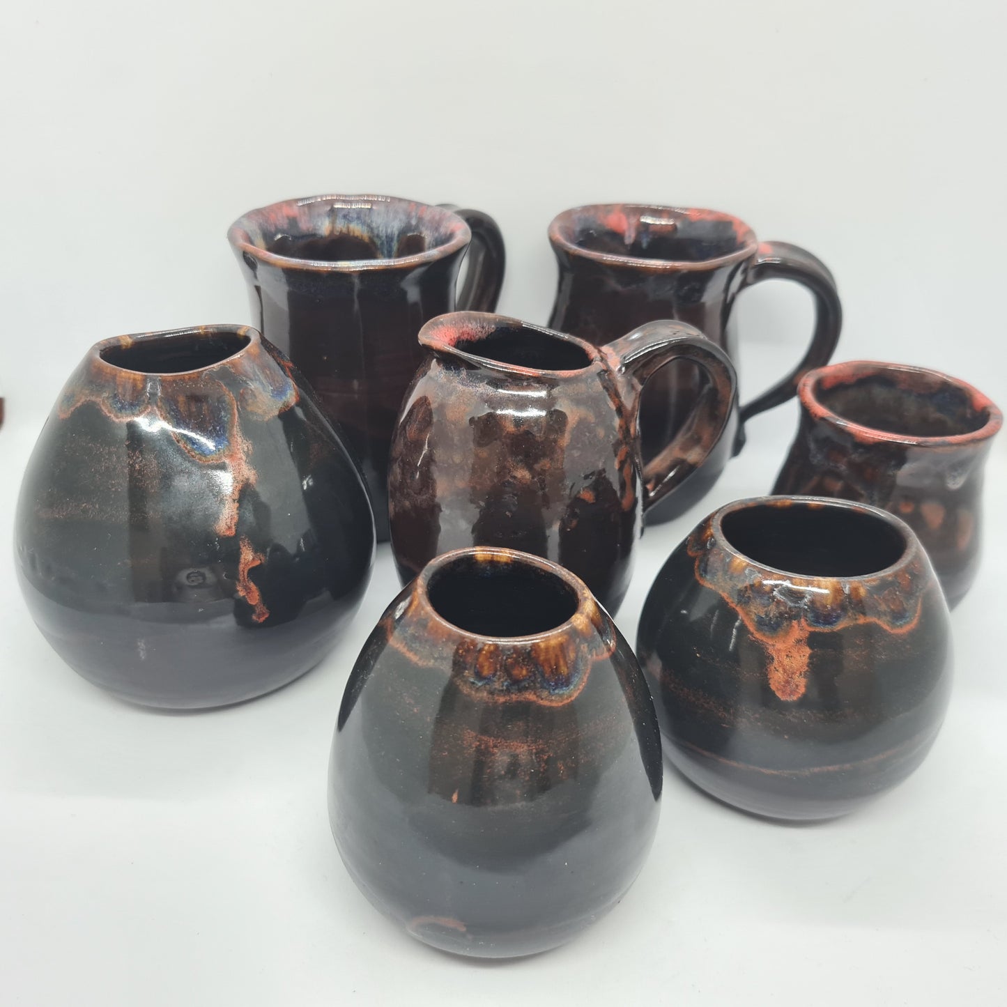 PEACH, BLUE AND BROWN SET/SERIES