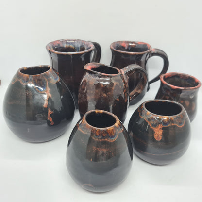PEACH, BLUE AND BROWN SET/SERIES