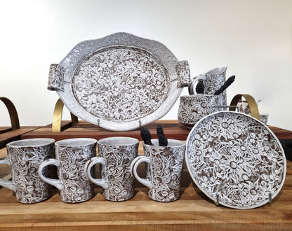 Flannel Flower Mugs -Heath (short & tall)