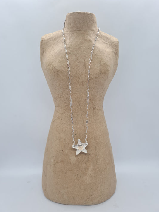 Goldie Star (9ct gold & silver)